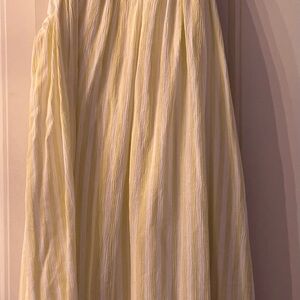 Altar’d State Yellow/White striped Cut Out Sundress
